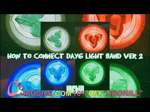 [TUTORIAL] How to Connect DAY6 LIGHT BAND VER 2 to Bluetooth & Change Colors|| cokodive code JOCHILL