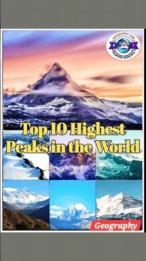 Top 10 Highlight Peaks of the World | Highest Mountains | Himalaya | #shorts