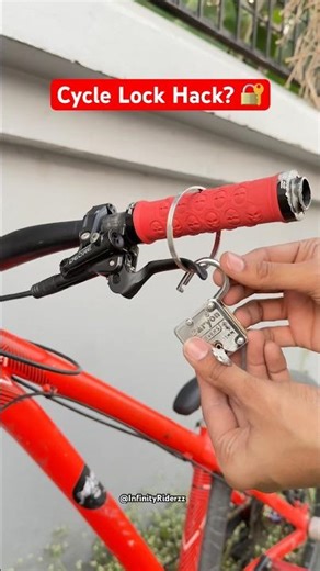 Does this really work?😱 #stunt #mtb #freestyle #cycle #funny #cycling #lock #cyclestunt #cycles
