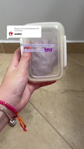 Reply to @miraclebollinger13 progress😈😈 #sistermidslime #midslime #slime #balls #purple #foryou #_ruiningslime #cute #preppyaesthetic #water #woda