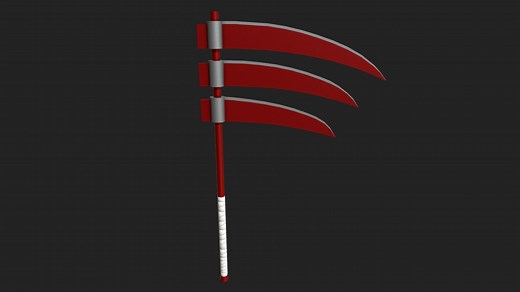 Triple-Bladed Scythe (Hidan) - Download Free 3D model by esuriddick