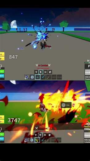 fox lamp vs dragonheart which one do you use #roblox #bloxfurit #bloxfruits #swords