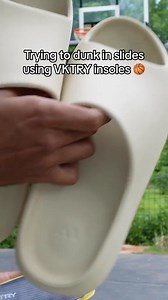 Must’ve seen our Yeezy slide bounce review 😂 @jordangoodrich.hoops #basketball #nba #yeezy #vktry #insoles #dunk #d1athlete #sports | Team VKTRY