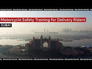 【Worldwide Honda】 Motorcycle Safety Training for Delivery Riders _UAE