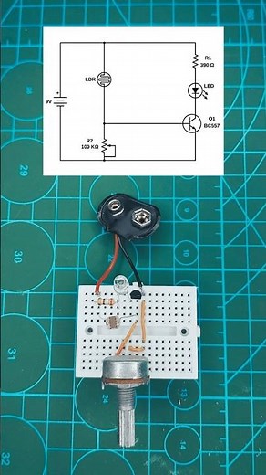 LED Turns ON Automatically in the Dark | Adjustable LDR Circuit