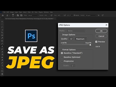How to Save Jpg in Photoshop 2024 | Photoshop Tutorial For Beginner