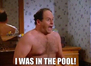 I was in the pool!