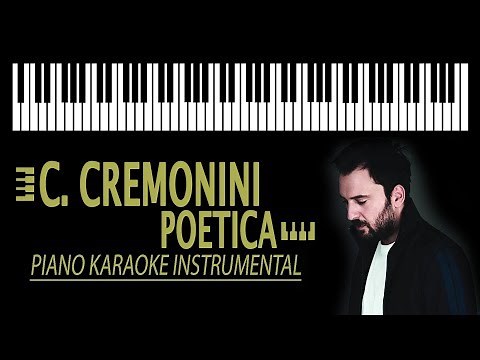 CESARE CREMONINI - Poetica KARAOKE (Piano Version)