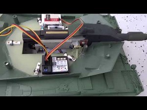 Waffenstabilisierung Leopard 2 im Maßstab 1:16
