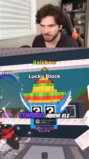 JAZZGHOST CAN'T OPEN THE LUCKY BLOCK RAINBOW 😂💥 #jazzghost #stealbrainrot #roblox