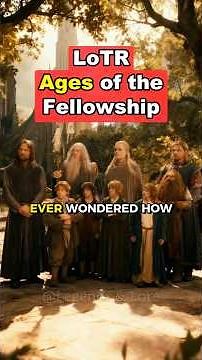 How Old Was the Fellowship Really? Lord of The Rings Ages Explained #lotr #lordoftherings #gandalf