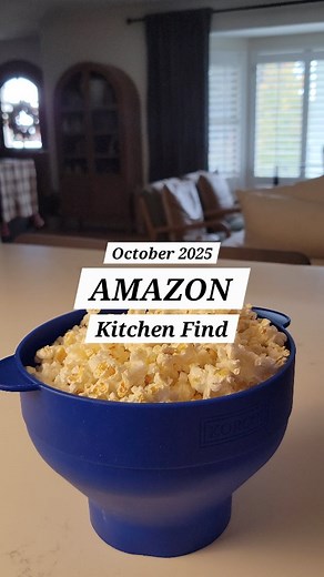 9.8K views · 3.3K reactions | Comment OCTOBER to shop this healthier way to make microwave popcorn. . #amazonhome #amazonfinds #kitchengadget | Vintage White Farmhouse | Facebook