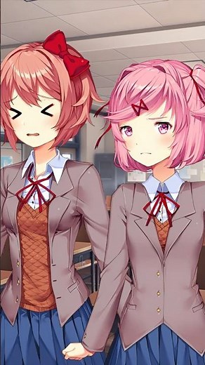 Sayori Honey💖 Natsuki Trauma 💢😂 #ddlc #natsuki #sayori