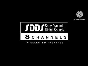 SDDS Sony Dynamic Digital Sound 8 Channels In Selected Theatres (1993) Logo