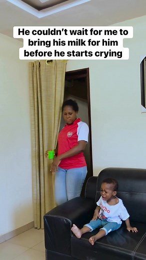 Weaning stage. Mummy gave him his favorite milk and he stopped cry!ng 🥰 | Mummy Shine