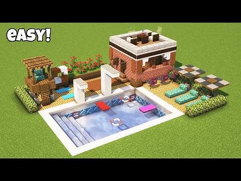 Minecraft Swimming Pool Tutorial⚒️