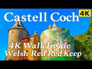 4K Walk inside Castell Coch — A Fairytale Castle like Game of Thrones' Red Keep Welsh Edition