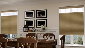 No Tools No Drill Top Down Bottom Up Cellular Shades for Windows, 1" Blackout Fabric, Cordless Honeycomb Blinds for Indoor Window, Thermal Insulated Noise Reduction, 26" W x 36" H, Beige