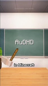 AuDHD explained in Minecraft ⛏️