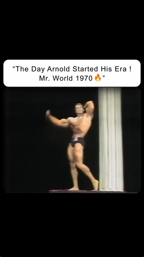 7.2K views · 376 reactions | A young Arnold standing on the Mr. World...