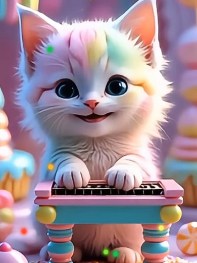kucing lucu bermain piano #kucinglucu #fyp #kucing #tiktokviral #kucingtiktok