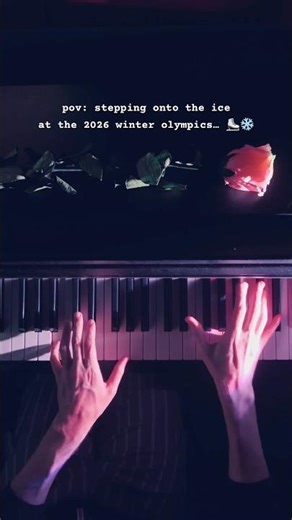 pov: stepping onto the ice at the 2026 Winter Olympics 🎹⛸️ #MilanoCortina2026 #Shorts