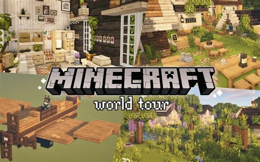 【建筑欣赏向】 参观Lilpie的minecraft小镇 - 1.19.2【搬运】_游戏热门视频