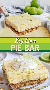 You only need a handful of ingredients to make perfect Key Lime Pie Bars from scratch! These zesty bars are full of fresh lime flavor with a homemade graham cracker crust. RECIPE: https://www.shugarysweets.com/key-lime-pie-bars/ | Shugary Sweets
