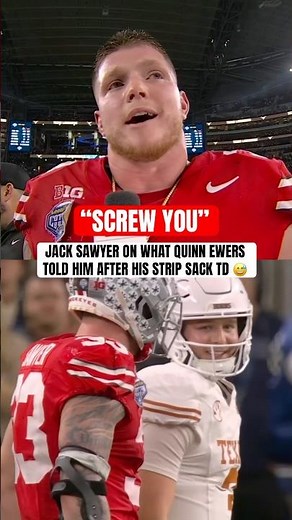 Jack Sawyer's clutch play against his former roommate sent Ohio State to the championship 👏