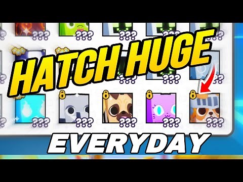 *BEST METHOD* How To Hatch ACTIVE HUGE Every Day! In Pet Sim 99