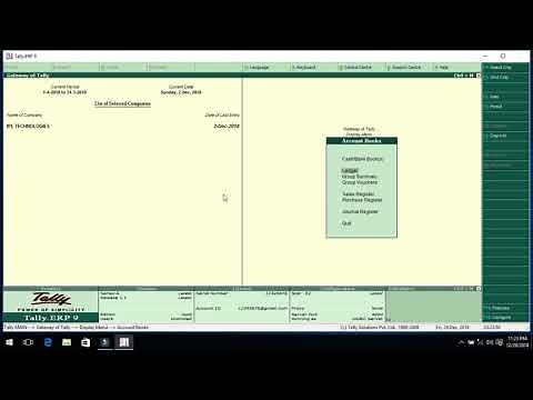 Tally Tutorial - Print Selected Ledgers Statement in Tally