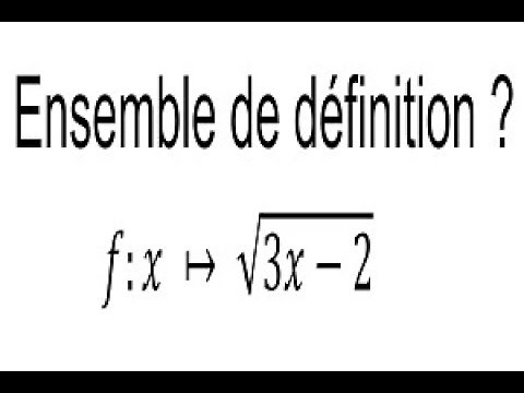 Déterminer l'ensemble de définition d'une fonction - 2nde