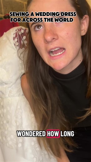 Part 1 of making a wedding dress in the UK… for a bride in Australia. Chaos   couture is my specialty 😘 WeddingDress #MadeWithLove #BridalCouture #SewingJourney #WeddingInspo #BridalFashion