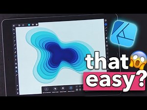 GRAPHIC DESIGN WITH AFFINITY DESIGNER ON iPAD: vector paper cut out effect [ TUTORIAL ]