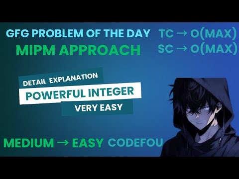 GFG POTD | Powerful Integer | Java & C++ | 31-07-25