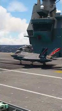 Royal Navy Carrier Ops: F-35B Short Takeoff Demonstration #militaryaviation #fighterjet