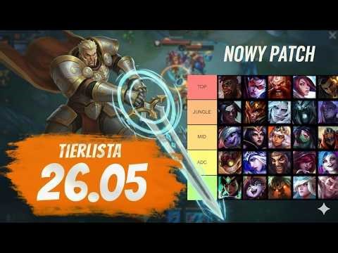 TIERLISTA NA NOWY PATCH LEAGUE OF LEGENDS