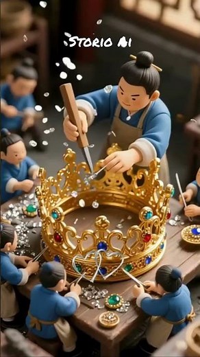 Miniature Miners Find Gold & Make a Crown for the King | 3D Animated Short Story