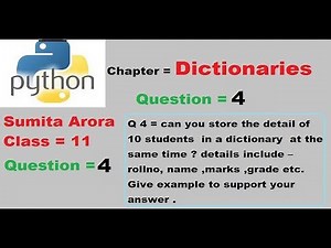 Can you store the detail of 10 students in a dictionary at the same time?