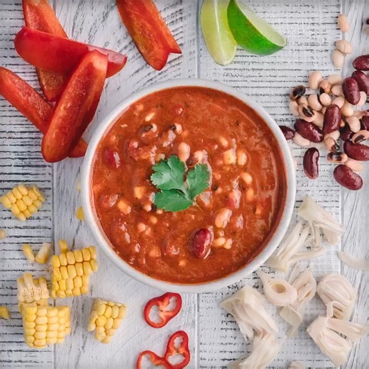 Many of our soups' fresh ingredients are sourced just a few miles away from our home in Fochabers, Scotland, but the ideas can come from much further afield 🌍 The best produce and a little international influence, that's what makes our Mexican-inspired Jackfruit, Three Bean & Chipotle Chilli Soup so moreish. Pick it up at Tesco, Sainsbury's, Asda, Waitrose or Ocado and unlock the flavour, Fresh from Fochabers. | Baxters UK