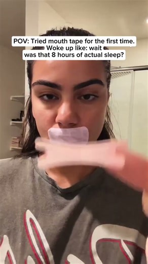 POV: You tried mouth taping for the first time…