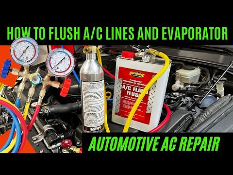 How to Flush Automotive A/C Lines, Evaporator. and Expansion Valve
