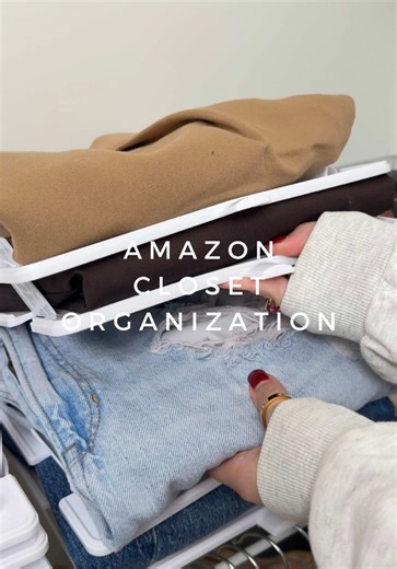 Amazon Closet Organization Find👚 #amazonhome #organized #closet #closetorganization #asmr