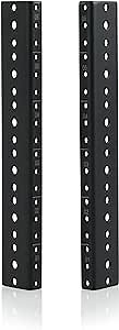 Gator Rackworks Heavy Duty Steel Rack Rail Set, 6U Rack Size (GRW-RACKRAIL-06U)