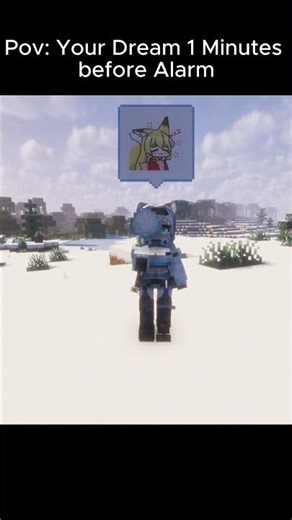 Pov: Your dream before alarm #minecraft #minecraftshorts