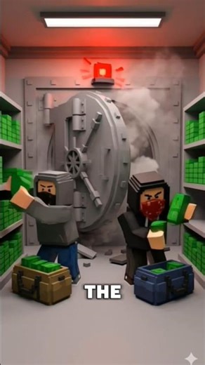 When the Mafia Boss CAUGHT Noobs stealing from his bank #Roblox #shorts