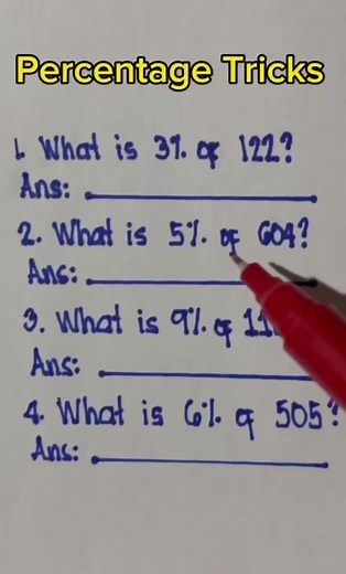 60K views · 542 reactions | Percentage Tricks | Mathematics Tutorial | Facebook