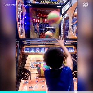 This kid is determined to beat the basketball game high score... 👀🏀 | Bad Parenting Presents