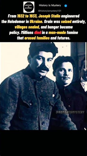 Stalin’s Man-Made Famine in Ukraine #DarkHistory #HistoryShorts #Holodomor #Stalin