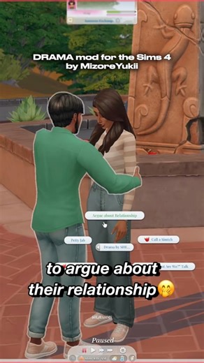 the sims 4 drama mod by mizoreyuki😏 youtube: solitasims #TheSims4 #Sims4Mods #solitasims | solitasims